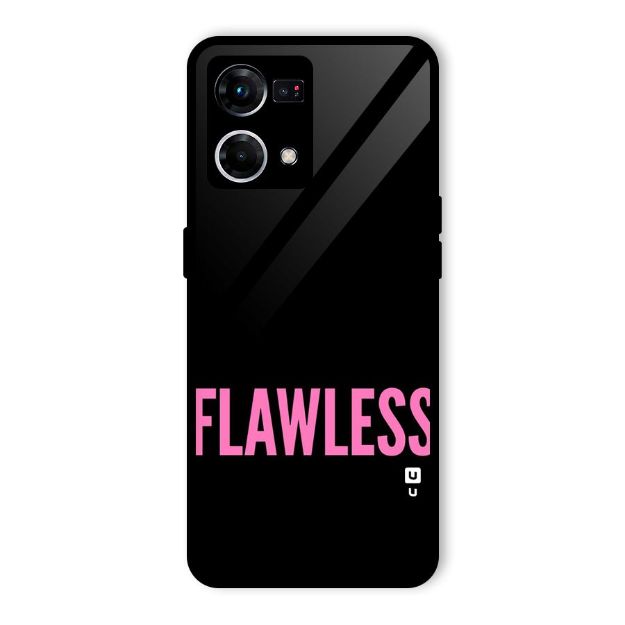 Flawless Pink Design Glass Back Case for Oppo F21s Pro 4G