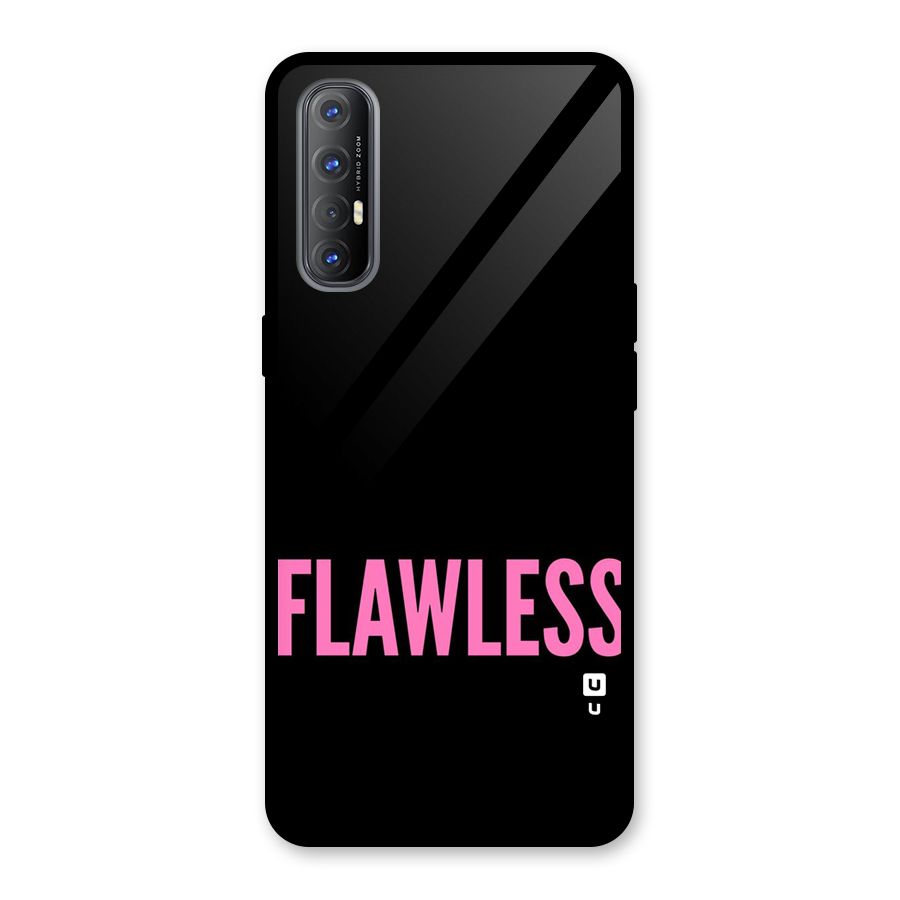 Flawless Pink Design Glass Back Case for Oppo Reno3 Pro