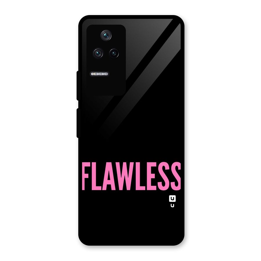 Flawless Pink Design Glass Back Case for Poco F4 5G