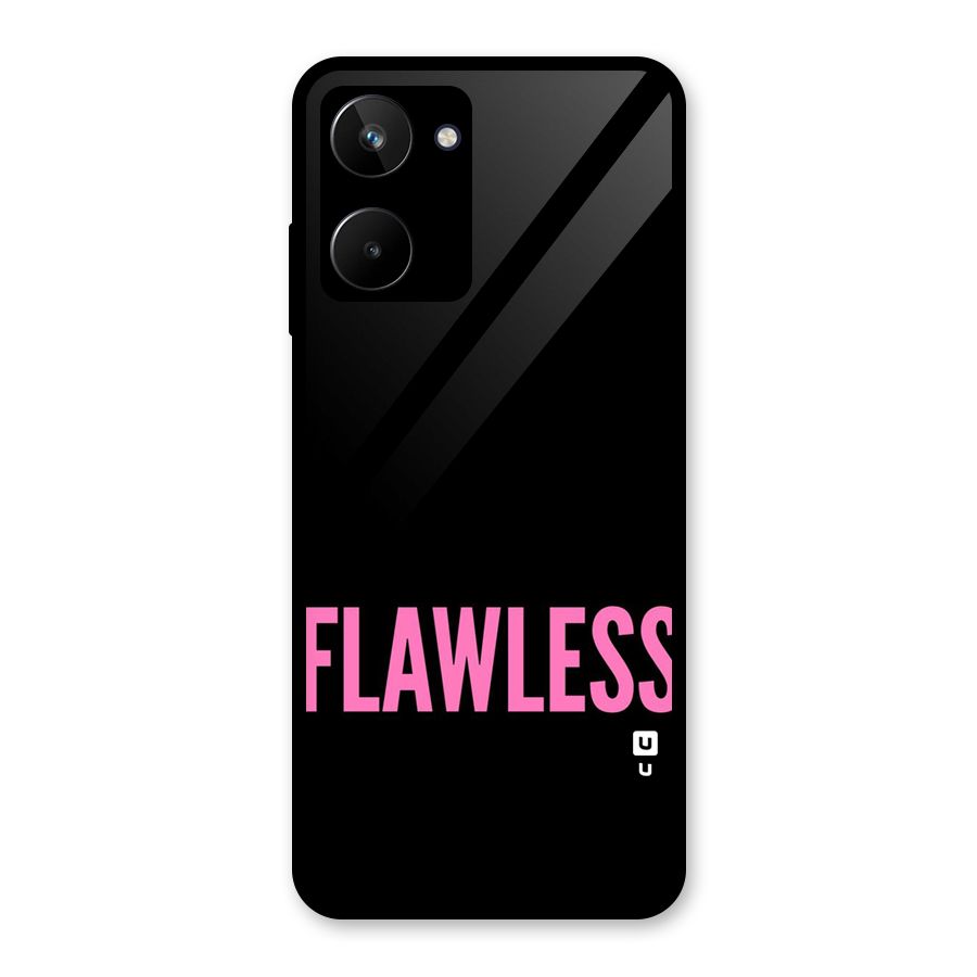Flawless Pink Design Glass Back Case for Realme 10