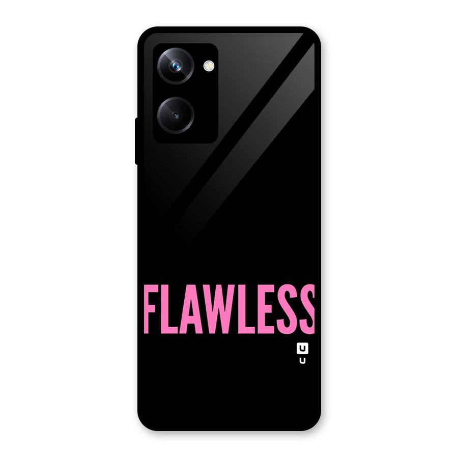 Flawless Pink Design Glass Back Case for Realme 10 Pro