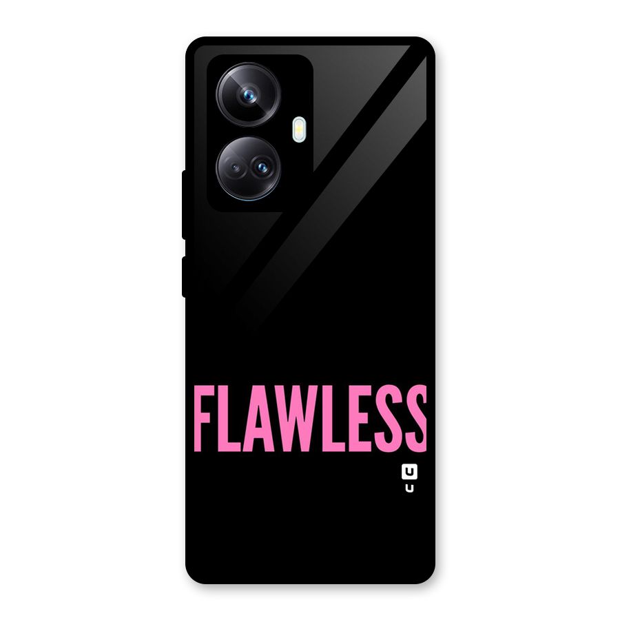 Flawless Pink Design Glass Back Case for Realme 10 Pro Plus