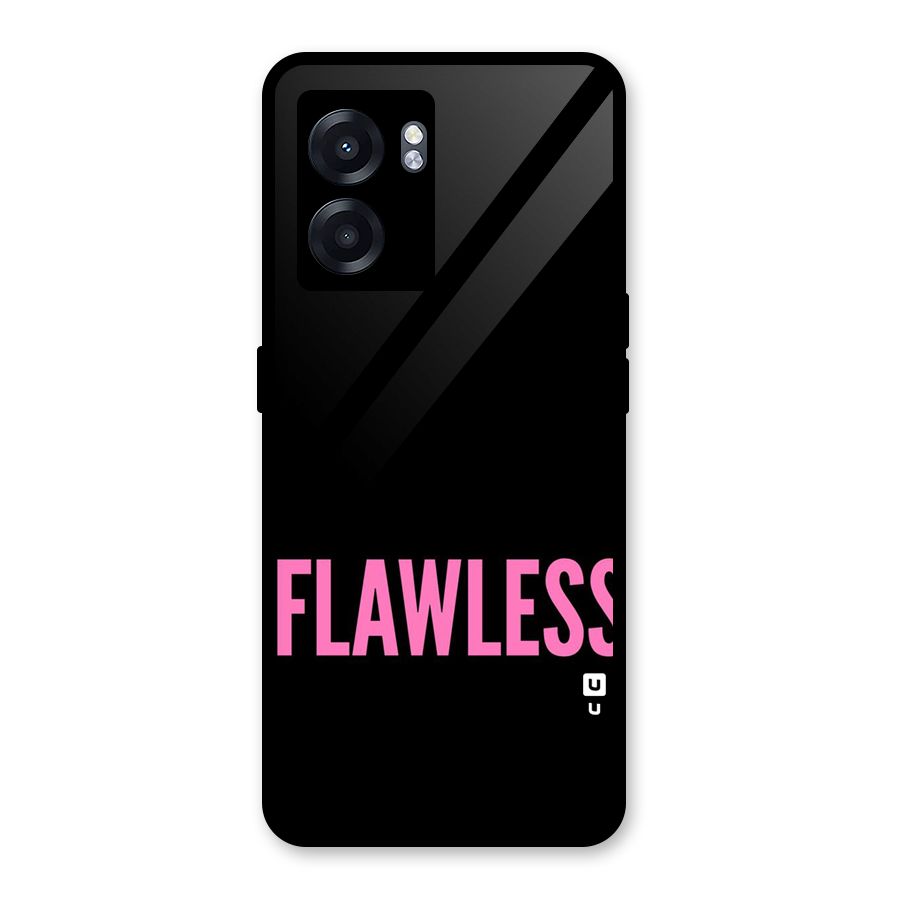 Flawless Pink Design Glass Back Case for Realme Narzo 50 5G