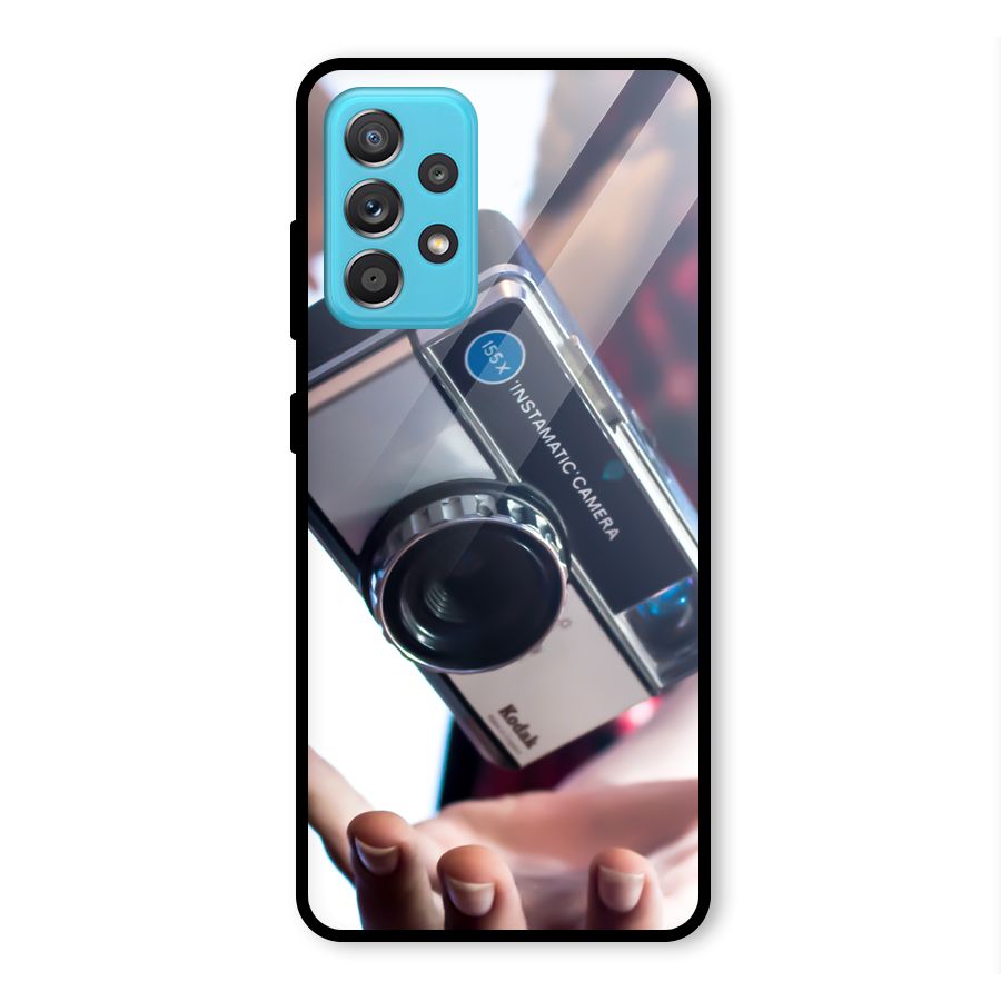 Floating Camera Glass Back Case for Galaxy A52s 5G