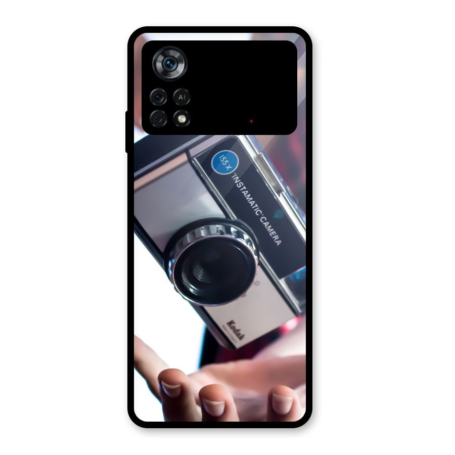 Floating Camera Glass Back Case for Poco X4 Pro 5G