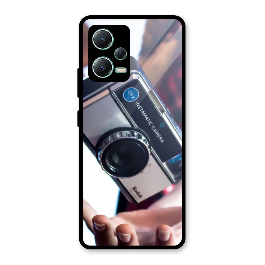 Floating Camera Glass Back Case for Redmi Note 12 5G
