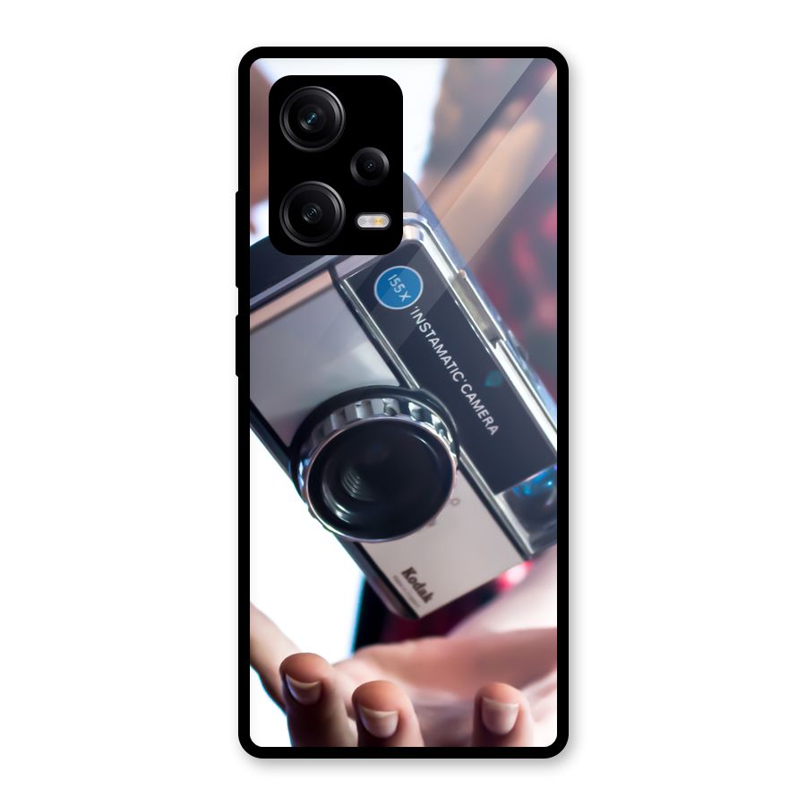 Floating Camera Glass Back Case for Redmi Note 12 Pro