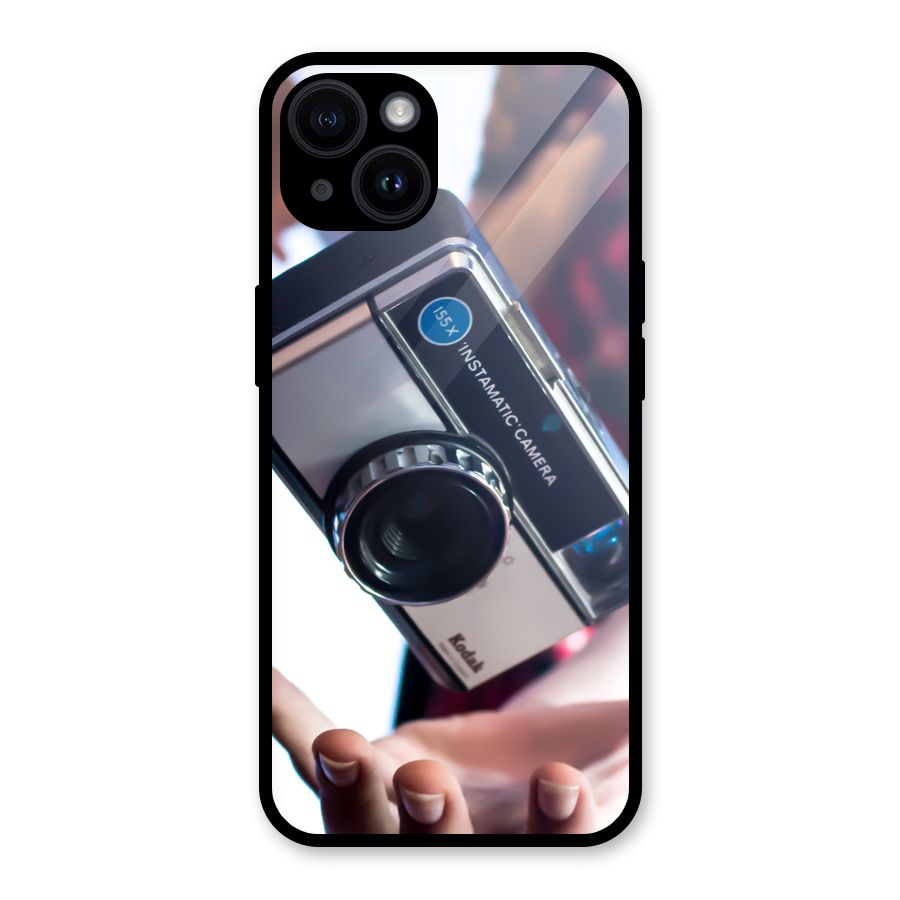 Floating Camera Glass Back Case for iPhone 14