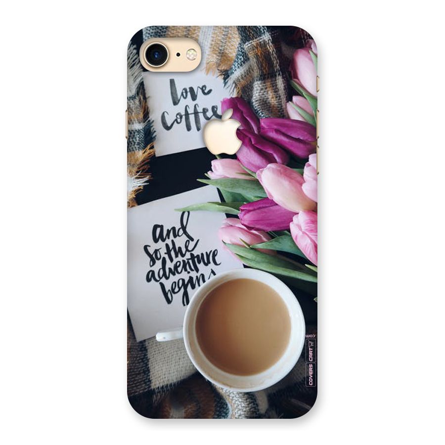 Floral Adventure Back Case for iPhone 7 Apple Cut