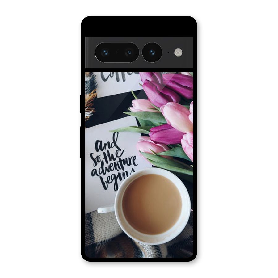 Floral Adventure Glass Back Case for Google Pixel 7 Pro