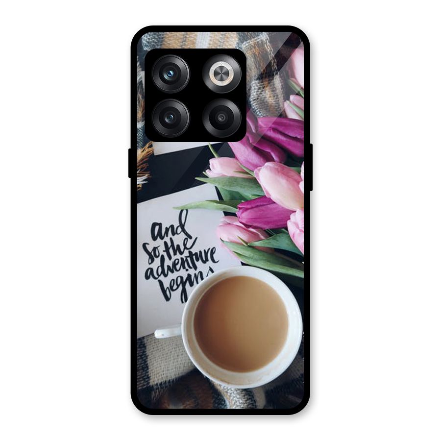 Floral Adventure Glass Back Case for OnePlus 10T