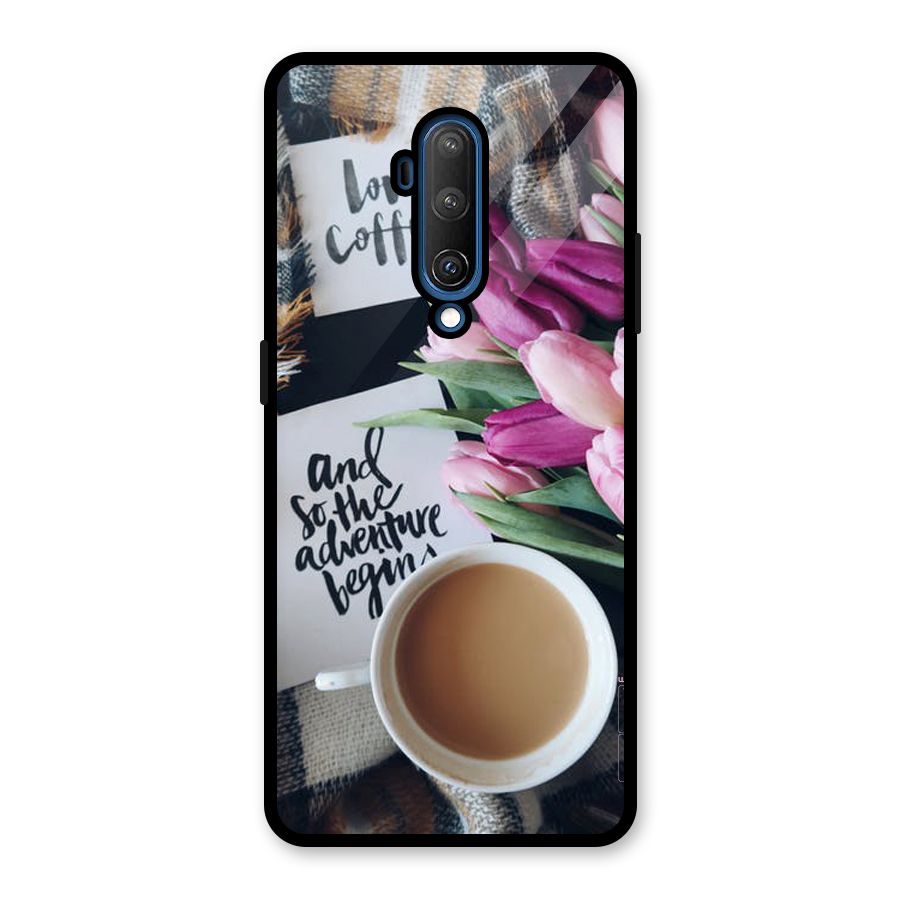 Floral Adventure Glass Back Case for OnePlus 7T Pro
