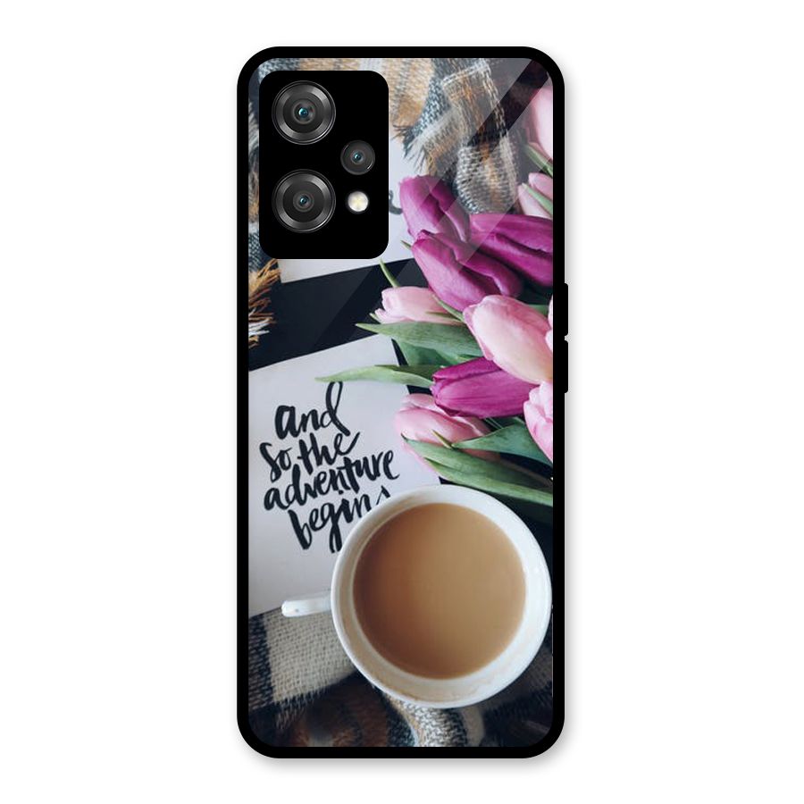 Floral Adventure Glass Back Case for OnePlus Nord CE 2 Lite 5G