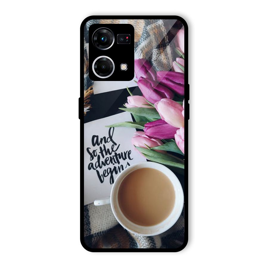 Floral Adventure Glass Back Case for Oppo F21s Pro 4G