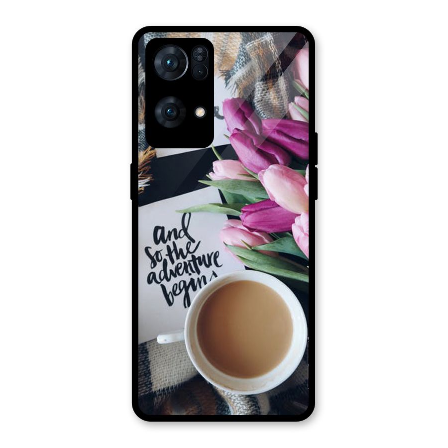 Floral Adventure Glass Back Case for Oppo Reno7 Pro 5G