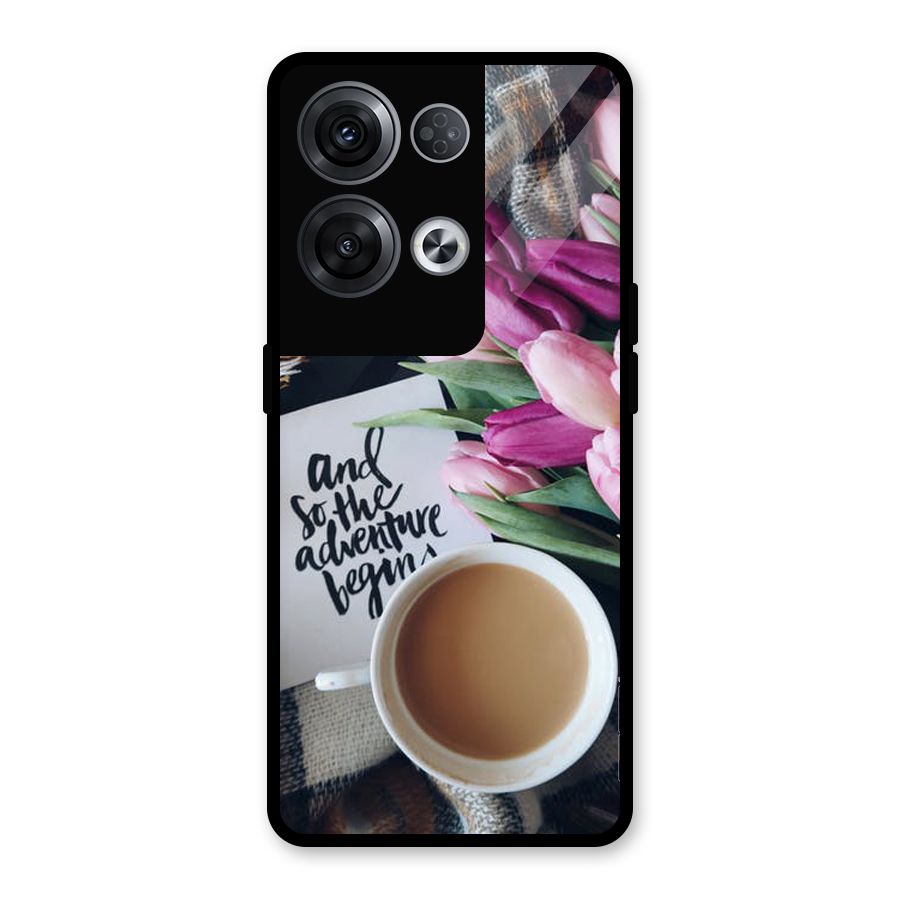 Floral Adventure Glass Back Case for Oppo Reno8 Pro 5G