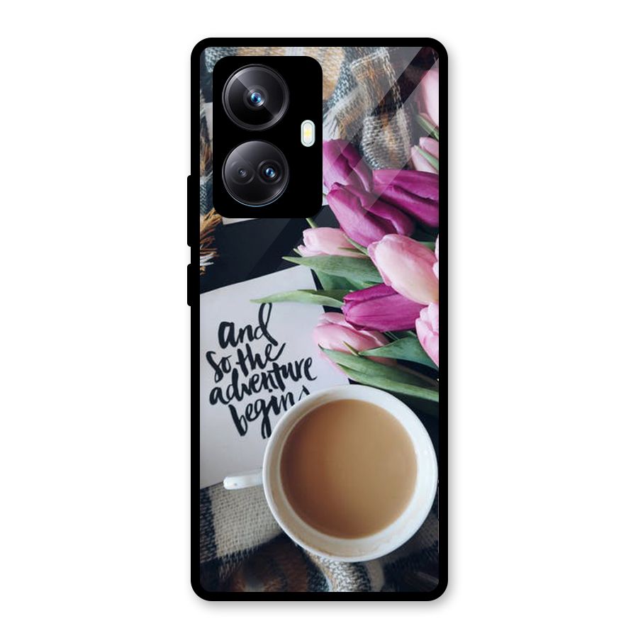 Floral Adventure Glass Back Case for Realme 10 Pro Plus