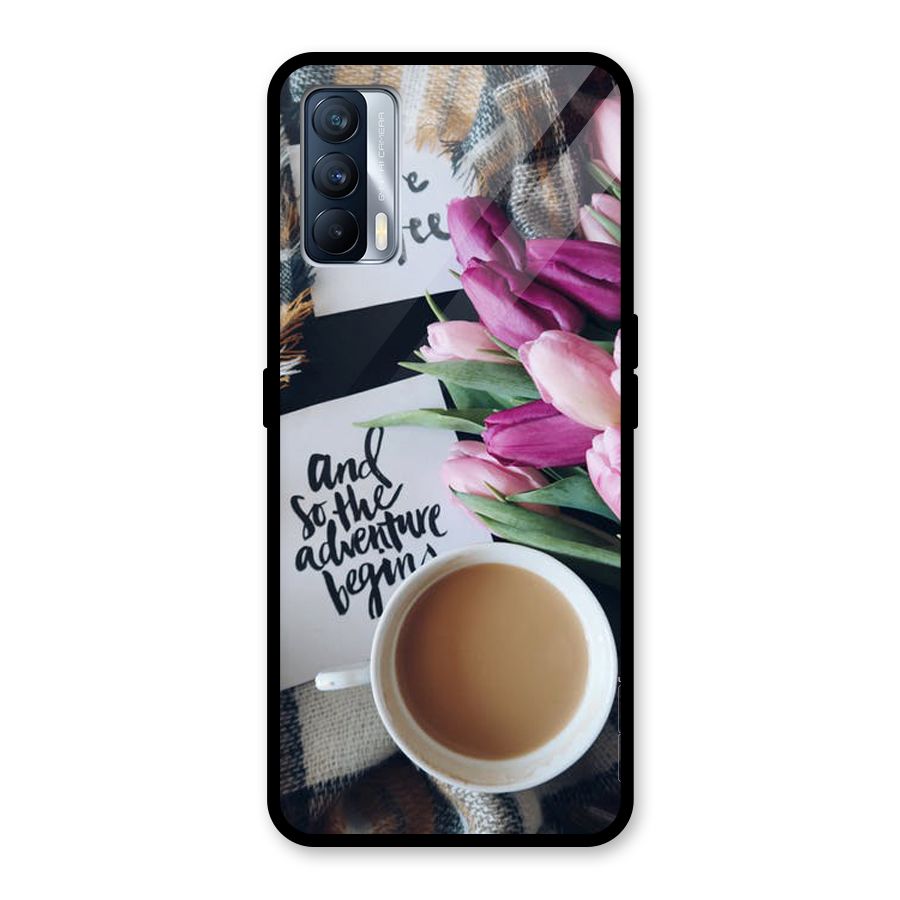 Floral Adventure Glass Back Case for Realme X7