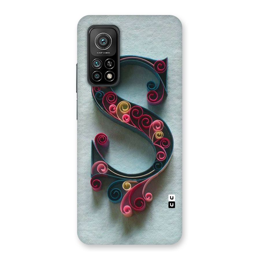 Floral Alphabet Back Case for Mi 10T 5G