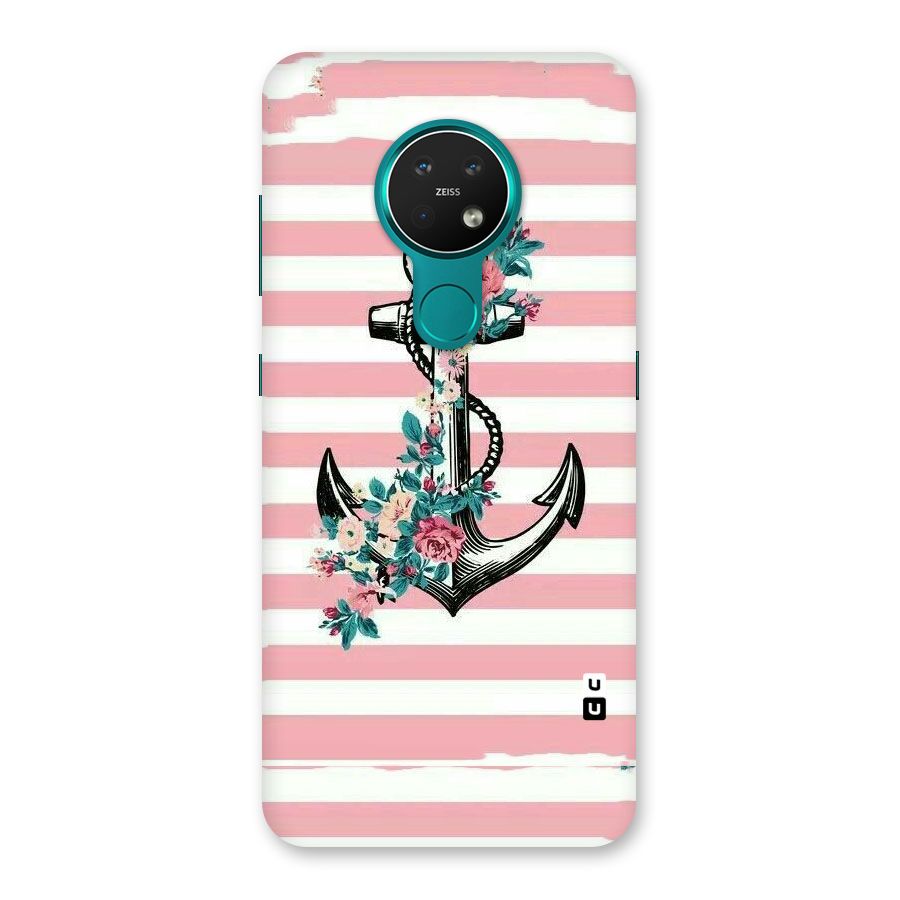 Floral Anchor Back Case for Nokia 7.2