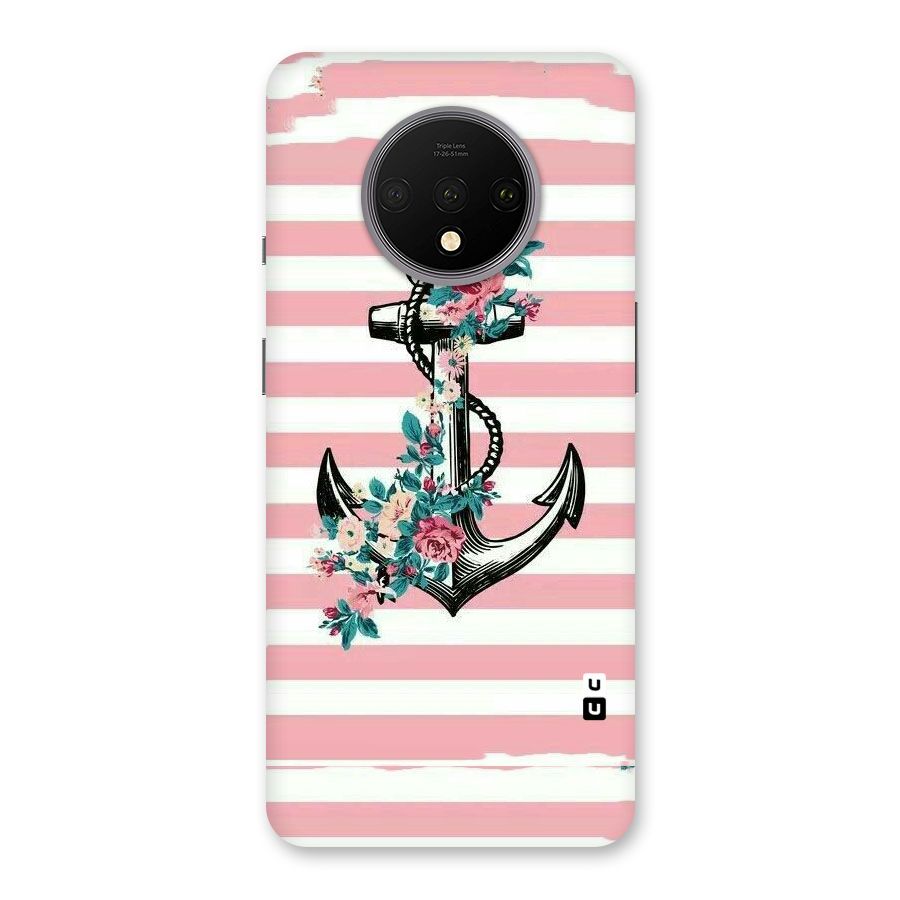 Floral Anchor Back Case for OnePlus 7T