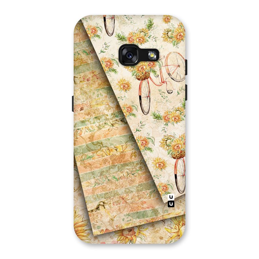 Floral Bicycle Back Case for Galaxy A3 (2017)