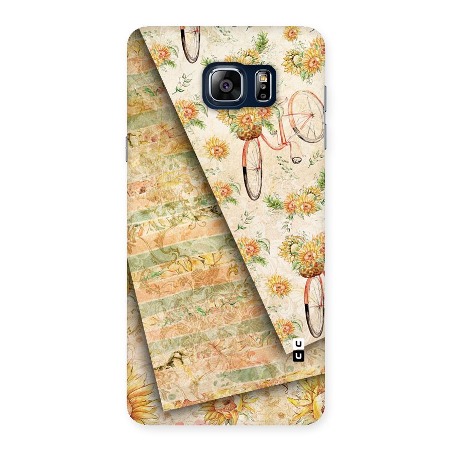Floral Bicycle Back Case for Galaxy Note 5
