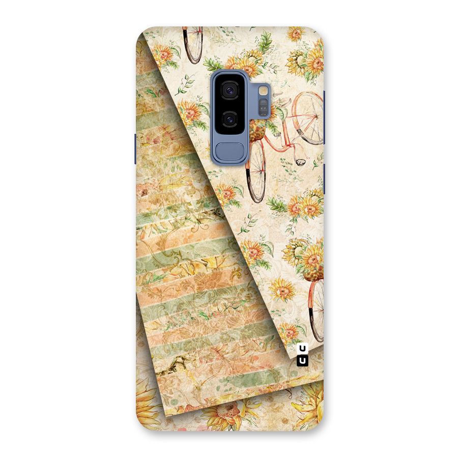 Floral Bicycle Back Case for Galaxy S9 Plus