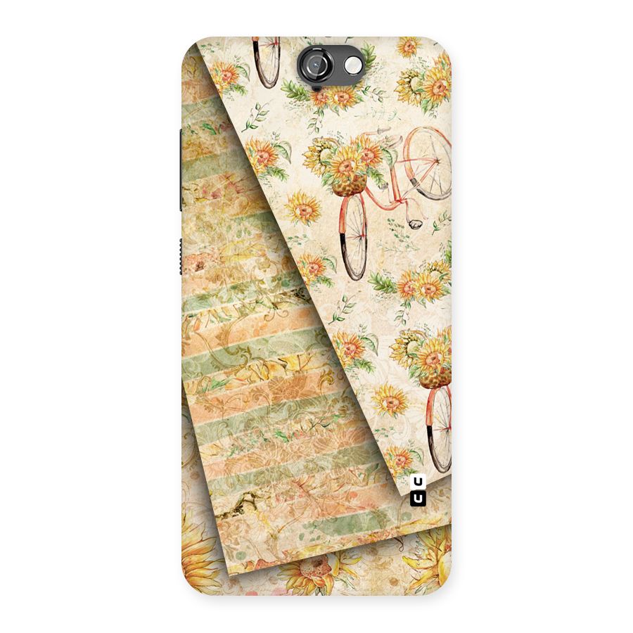 Floral Bicycle Back Case for HTC One A9