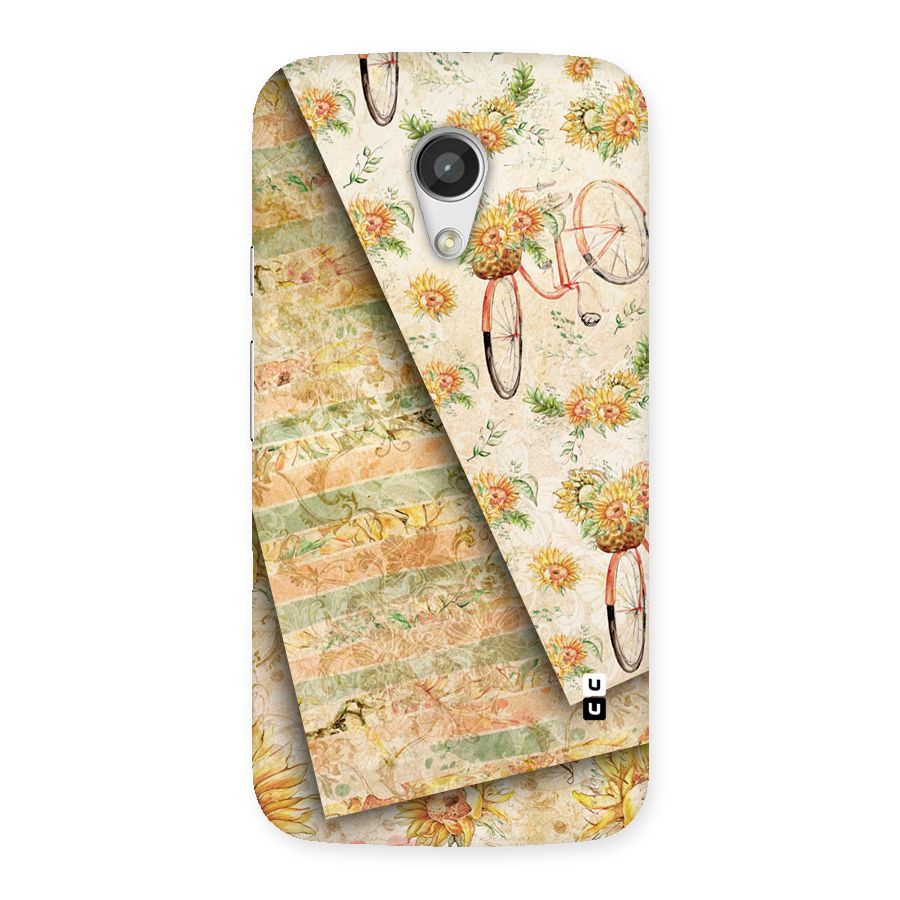 Floral Bicycle Back Case for Moto G 2nd Gen