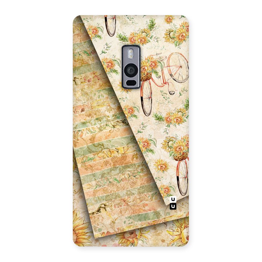 Floral Bicycle Back Case for OnePlus Two