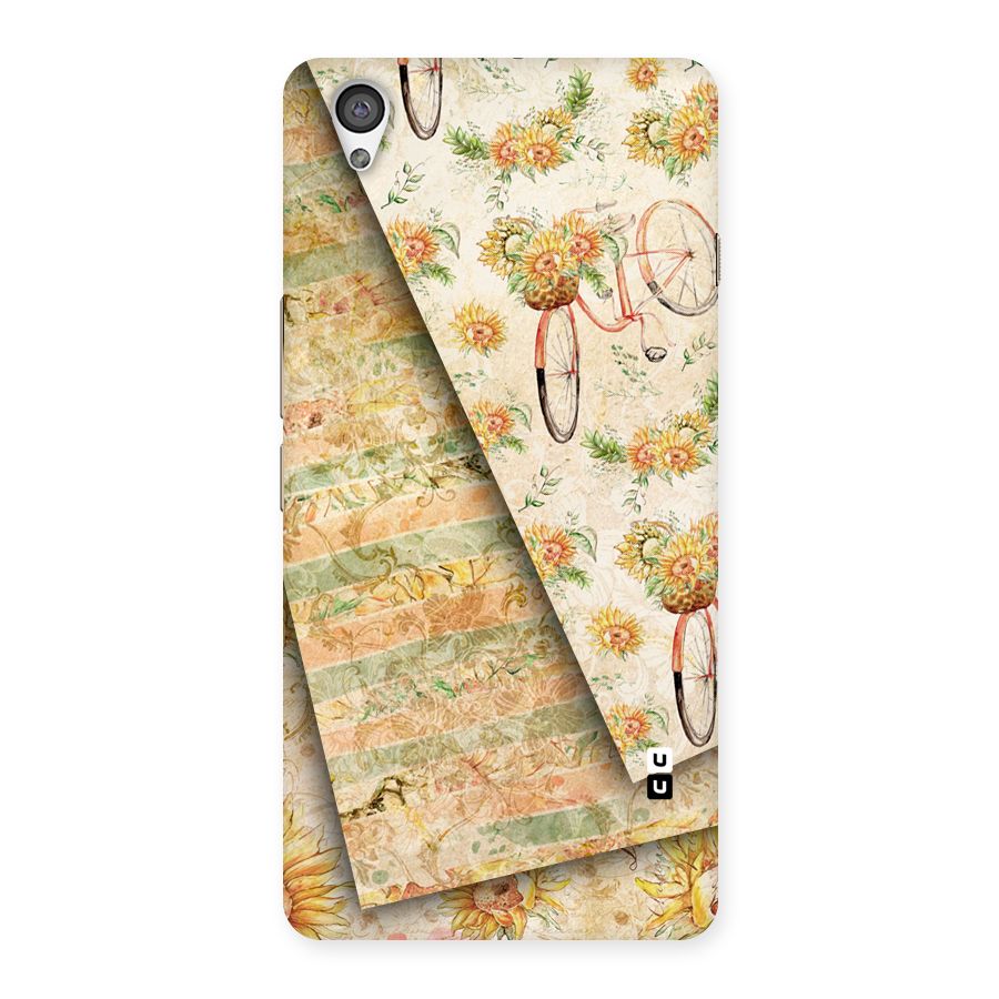 Floral Bicycle Back Case for OnePlus X