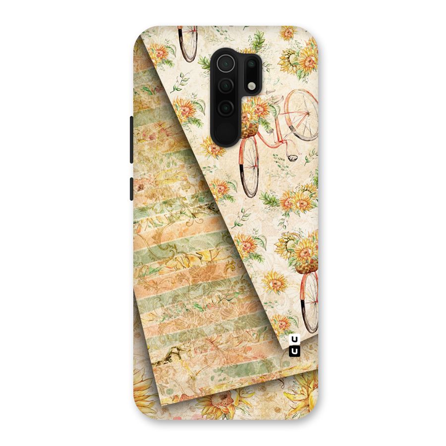 Floral Bicycle Back Case for Poco M2