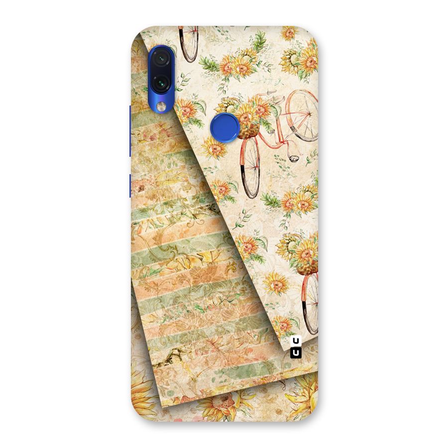Floral Bicycle Back Case for Redmi Note 7
