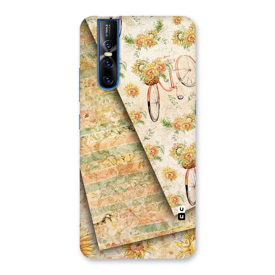 Floral Bicycle Back Case for Vivo V15 Pro