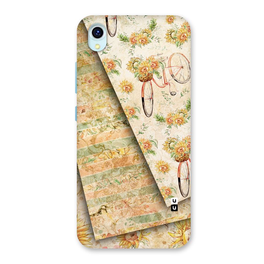 Floral Bicycle Back Case for Vivo Y1s