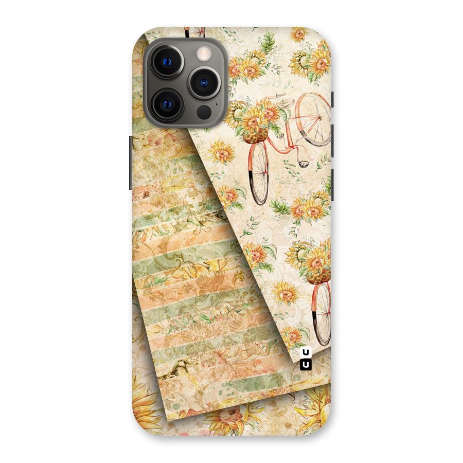Floral Bicycle Back Case for iPhone 12 Pro Max