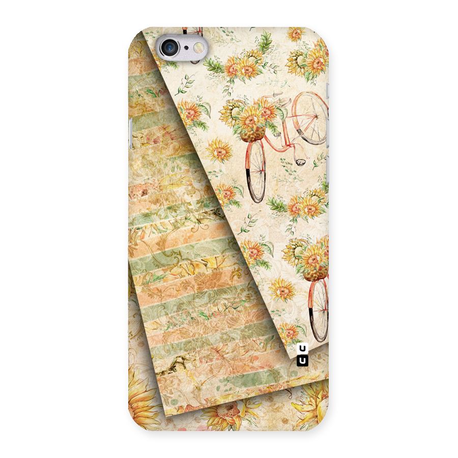 Floral Bicycle Back Case for iPhone 6 6S