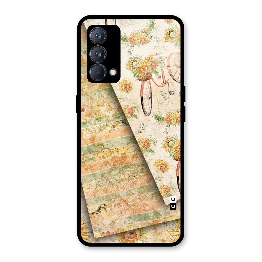 Floral Bicycle Glass Back Case for Realme GT Master Edition