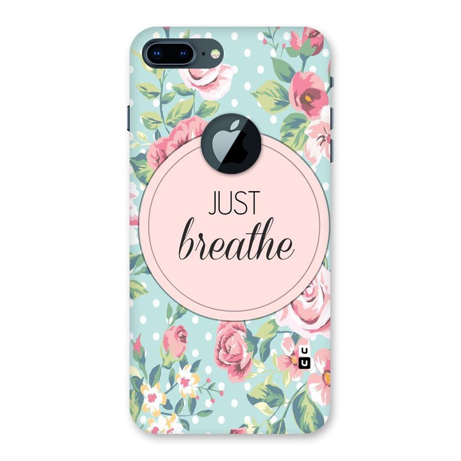 Floral Bloom Back Case for iPhone 7 Plus Logo Cut