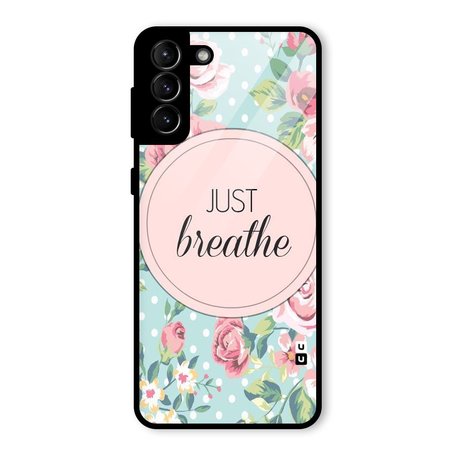 Floral Bloom Glass Back Case for Galaxy S21 Plus