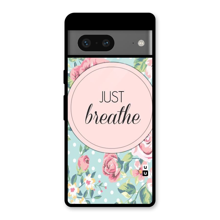 Floral Bloom Glass Back Case for Google Pixel 7