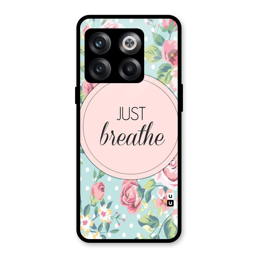 Floral Bloom Glass Back Case for OnePlus 10T