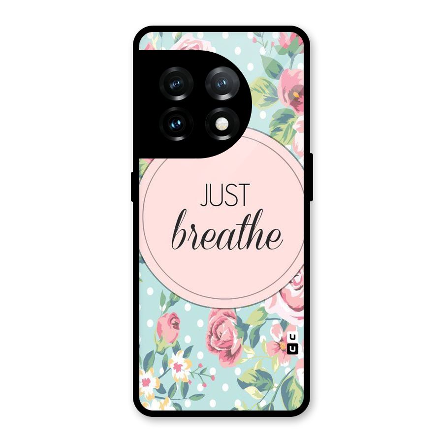 Floral Bloom Glass Back Case for OnePlus 11