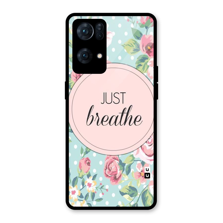 Floral Bloom Glass Back Case for Oppo Reno7 Pro 5G