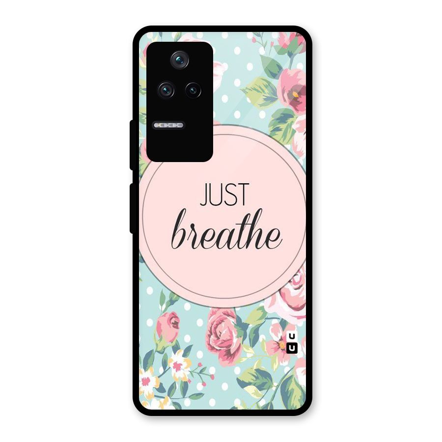 Floral Bloom Glass Back Case for Poco F4 5G