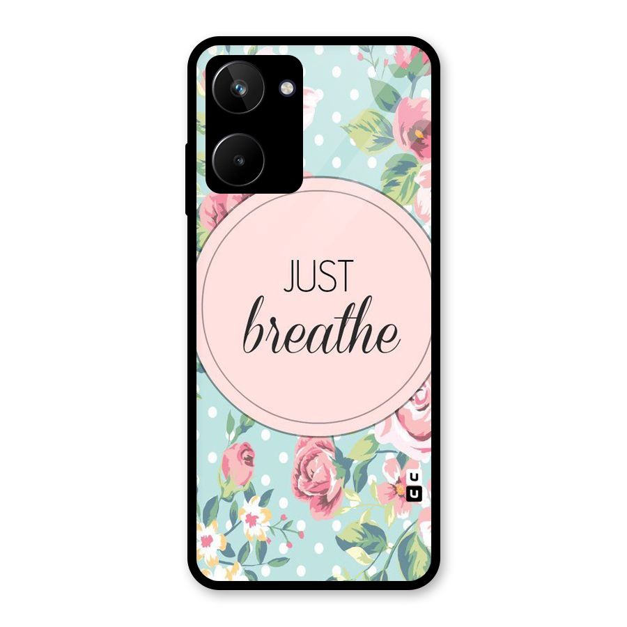 Floral Bloom Glass Back Case for Realme 10