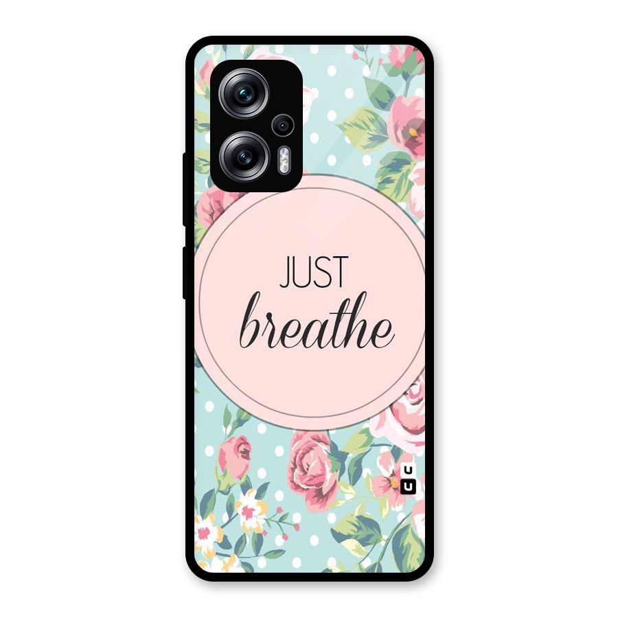 Floral Bloom Glass Back Case for Redmi K50i