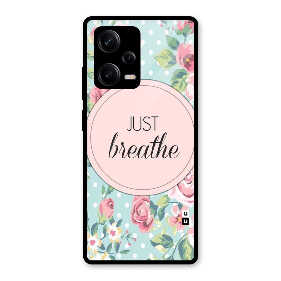 Floral Bloom Glass Back Case for Redmi Note 12 Pro