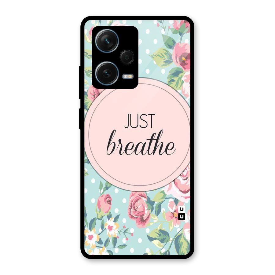 Floral Bloom Glass Back Case for Redmi Note 12 Pro Plus 5G